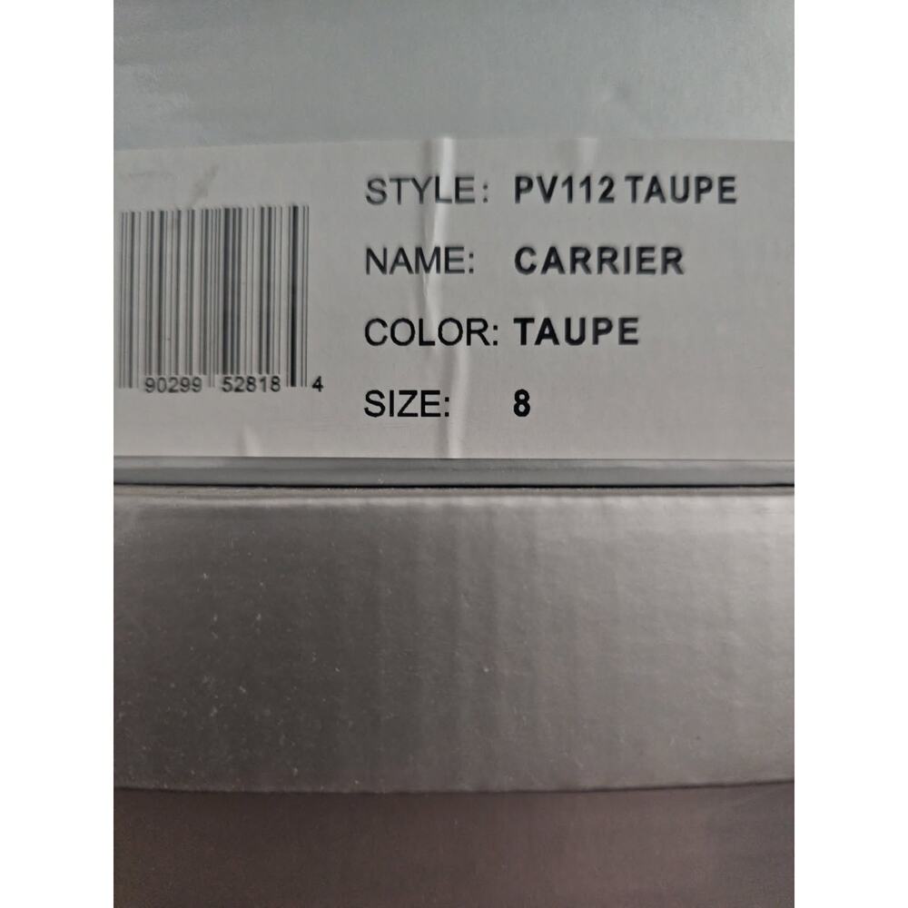 Volatile Carrier Taupe Womens Size 8 Suede Leather Slide Wedge Platform Sandals - Picture 5 of 5